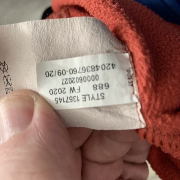 Under Armour 1/2 Zip Pullover Mens Medium Fleece Rust Orange ColdGear Loose Fit - Picture 6 of 7